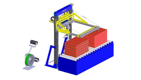Automated Horizontal strapping machine for bricks