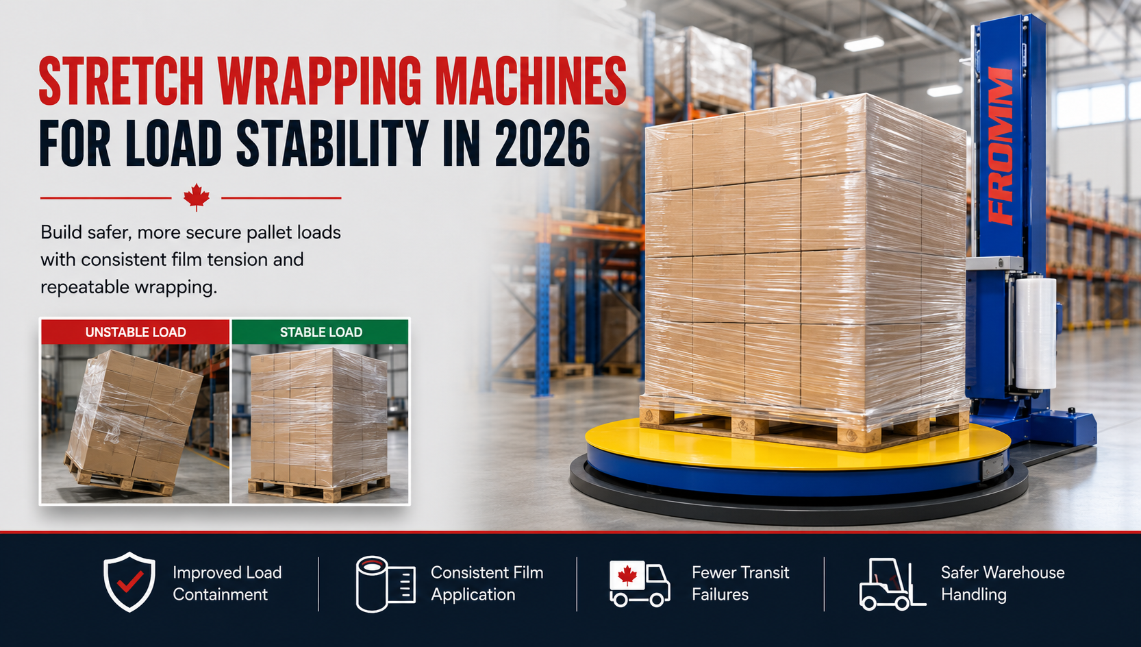 Stretch Wrapping Machines for Load Stability in 2026