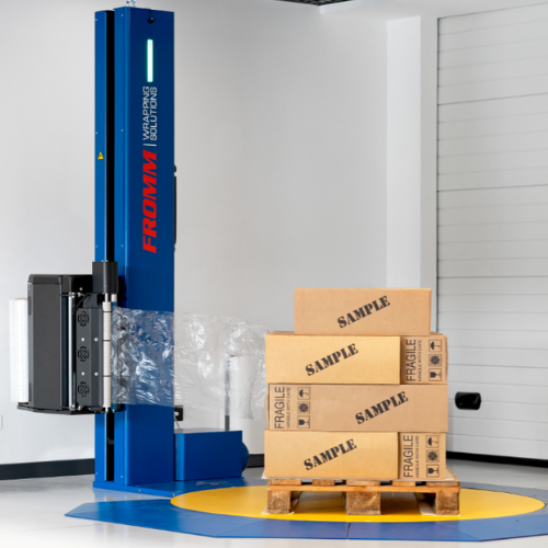 Stretch wrapping machine